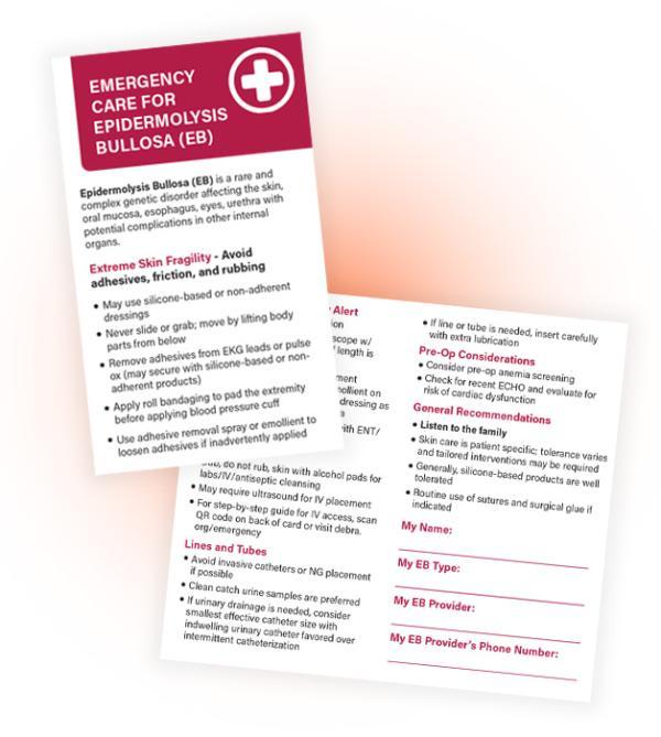 Cuidado de Emergencia para Epidermolysis Bullosa